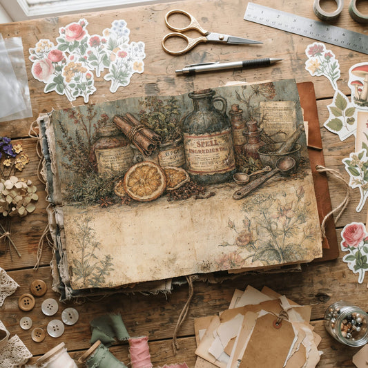 Ancient Spell Ingredients Journal Page
