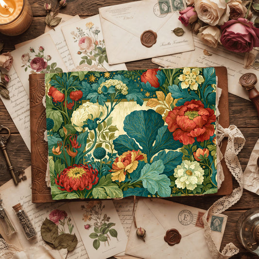Celestial Botanical Frame Design