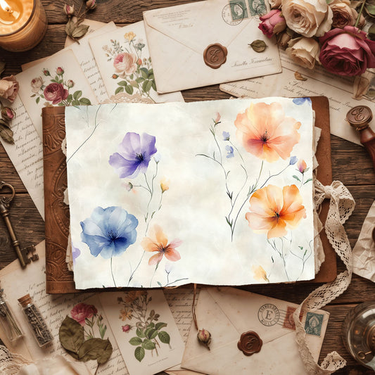 Cotton Candy Wildflower Paper