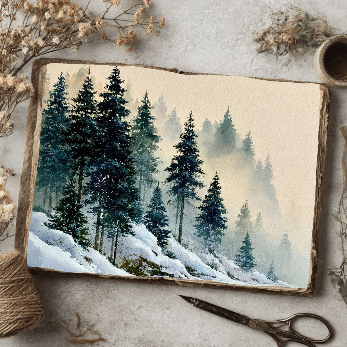 Fine Art Watercolor On Cotton Paper