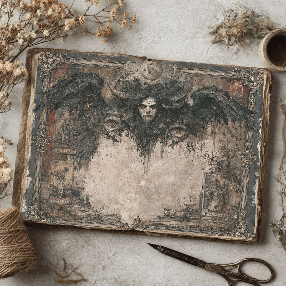 Gothic Tarot Journal Paper