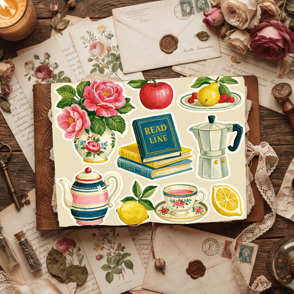 Gouache Sticker Collection
