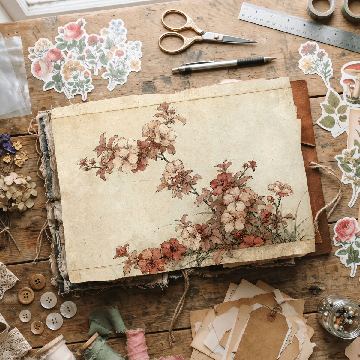 Joseon Dynasty Korean Floral Painting