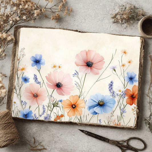 Pastel Wildflower Whispers Paper