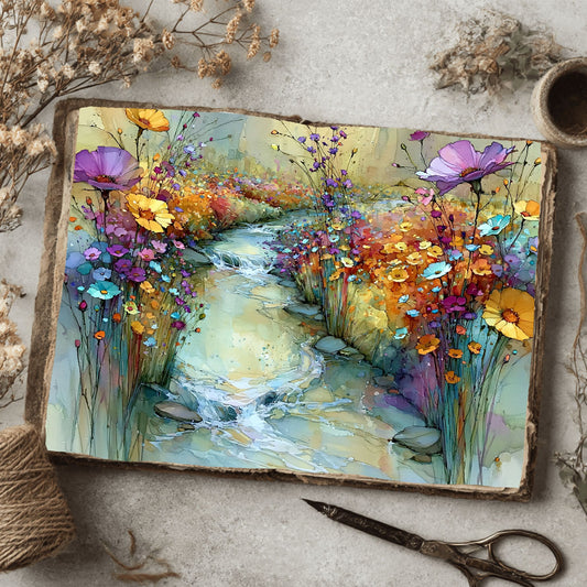Peaceful Wildflower Meadow Landscape