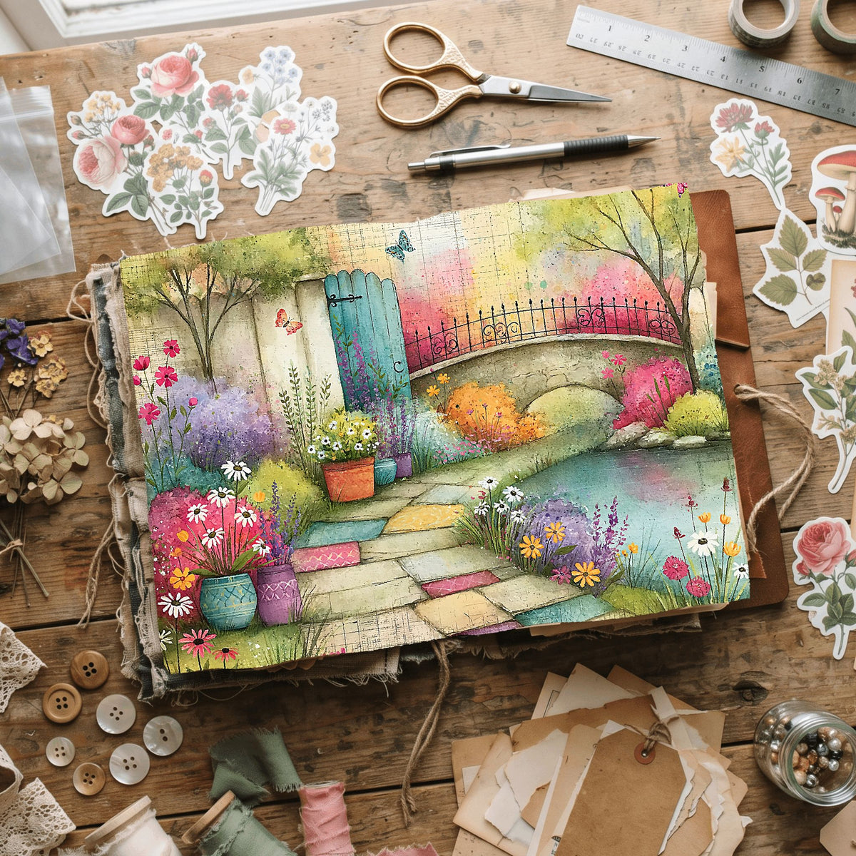 Romantic Garden Scene