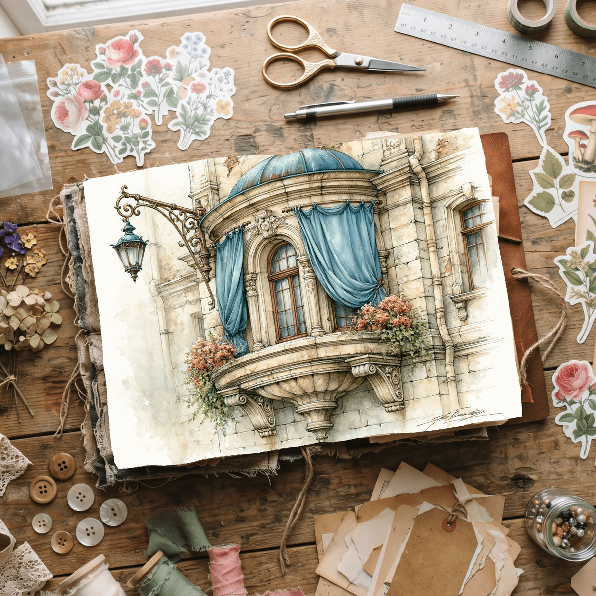 Saint Petersburg Window Watercolor