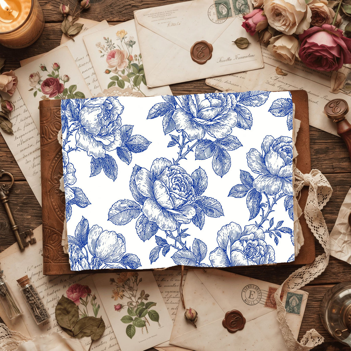 Seamless Botanical Floral Pattern