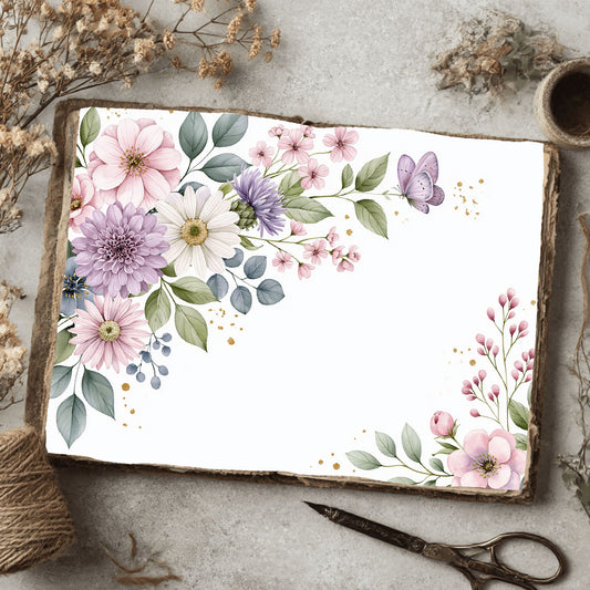 Soft Pastel Nature Border