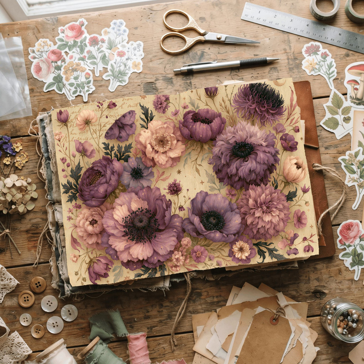 Softly Aged Vintage Writing Paper