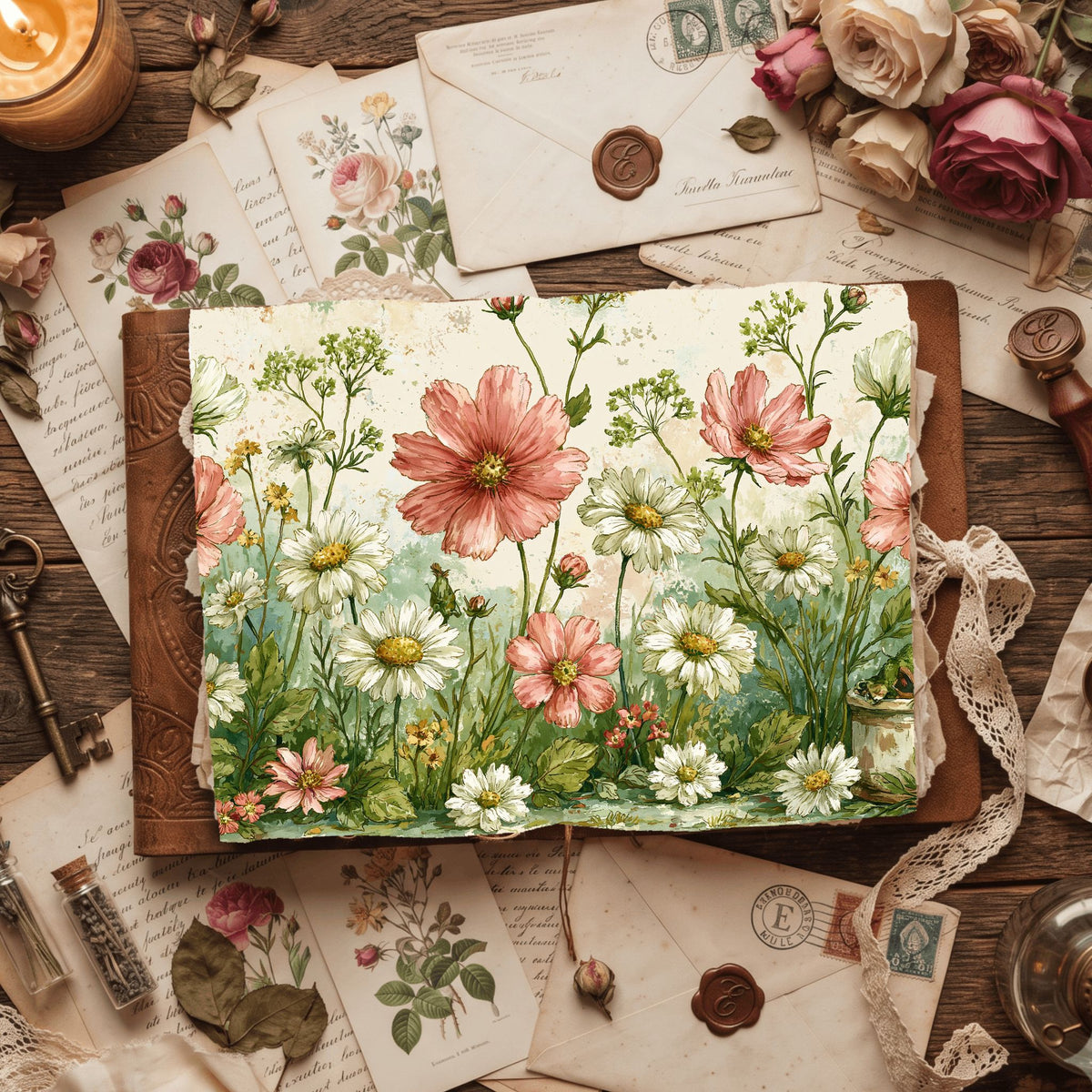 Spring Wildflower Seamless Pattern