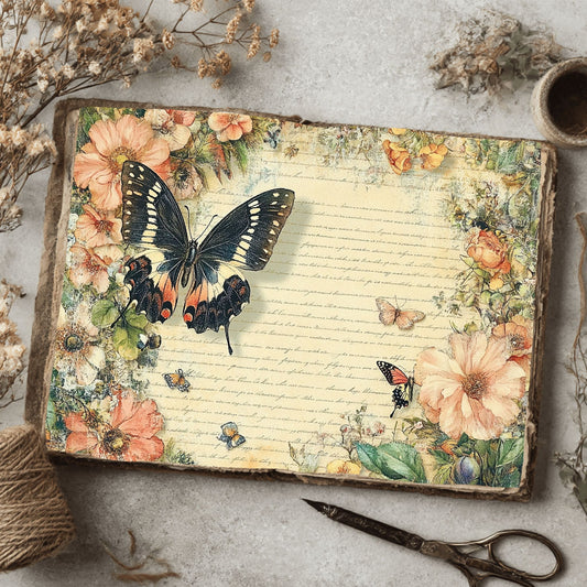 Victorian Garden Ephemera Paper