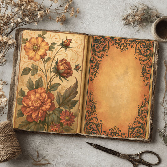 Vintage Open Book