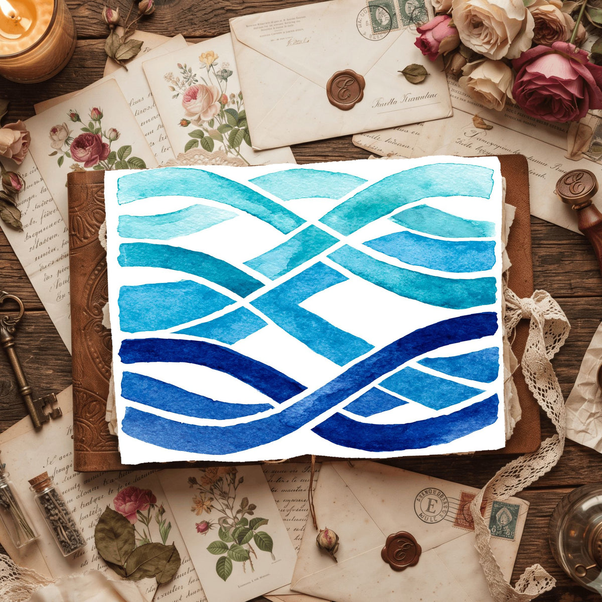 Water Wave Texture Pattern