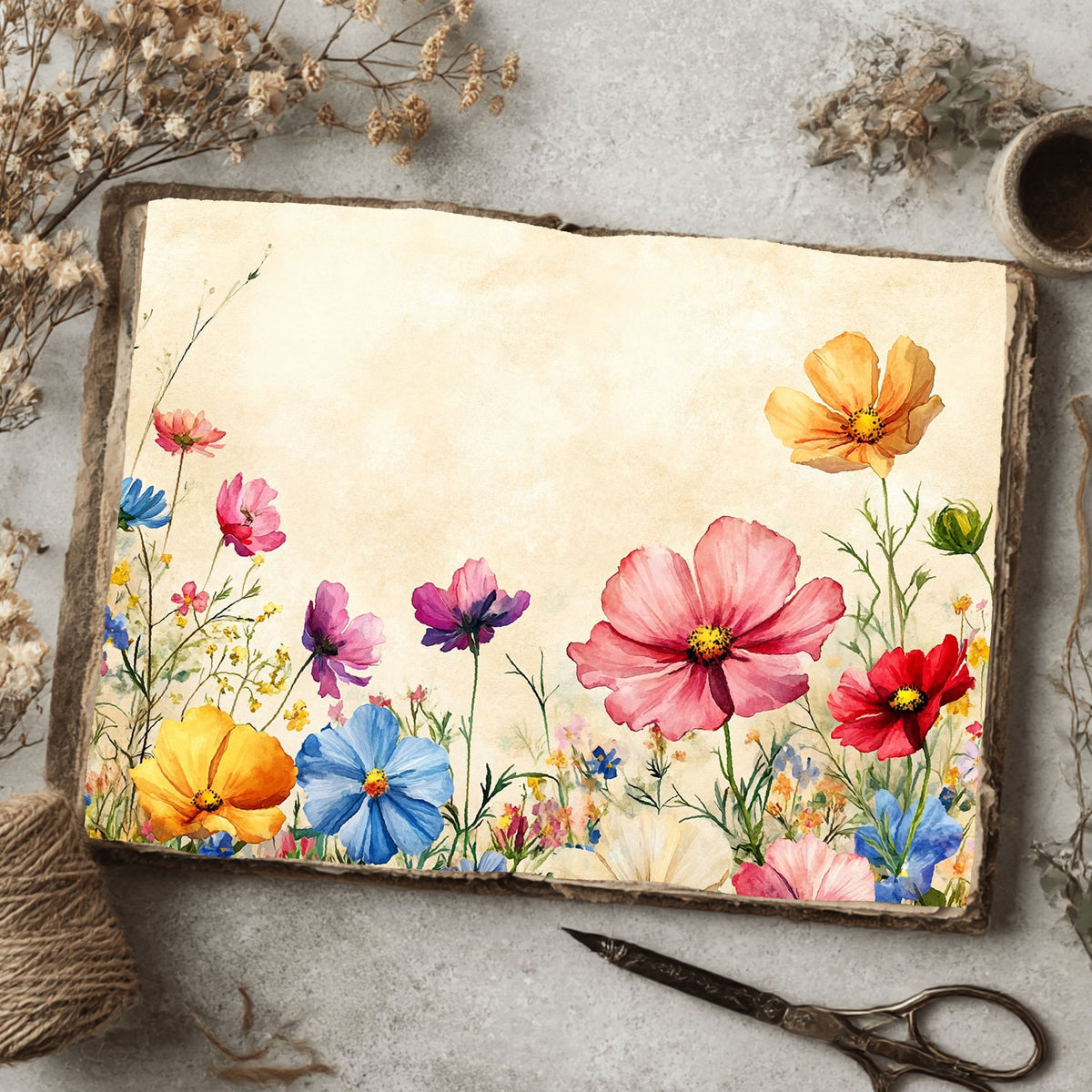 Wildflower Breeze Writing Paper