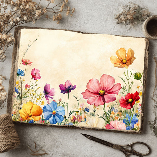Wildflower Breeze Writing Paper