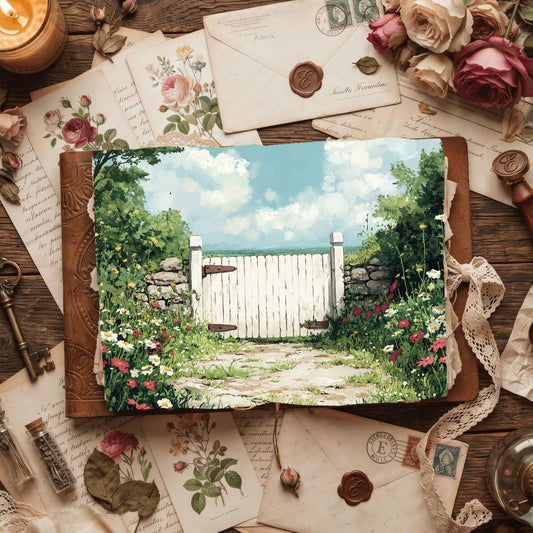 Wildflower Garden Gate Paper