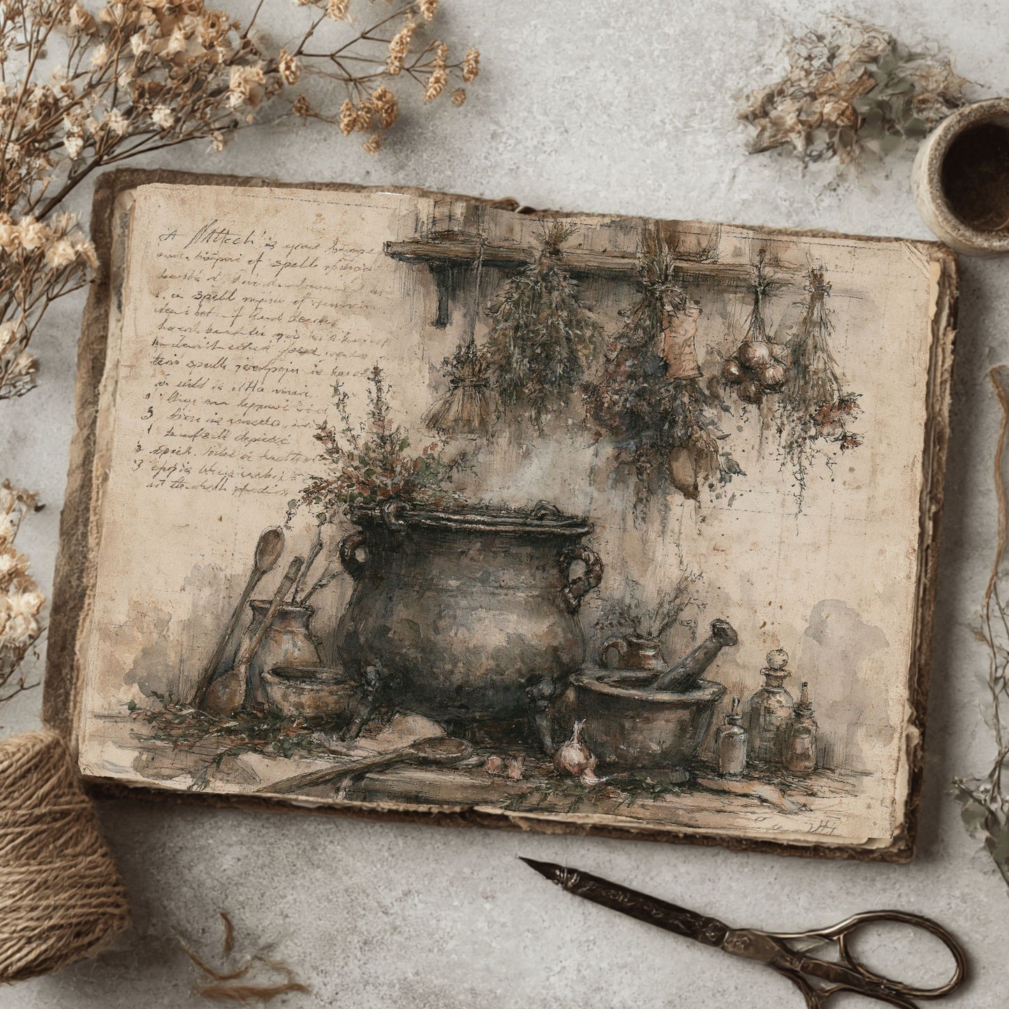 Witch'S Kitchen Recipe Journal Page