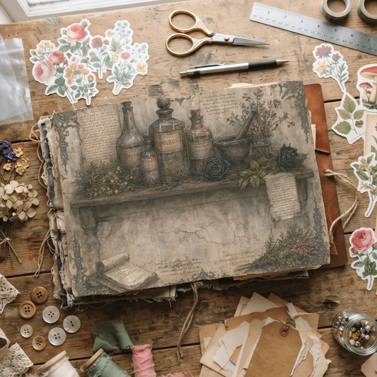 Witchy Gothic Apothecary Journal Paper
