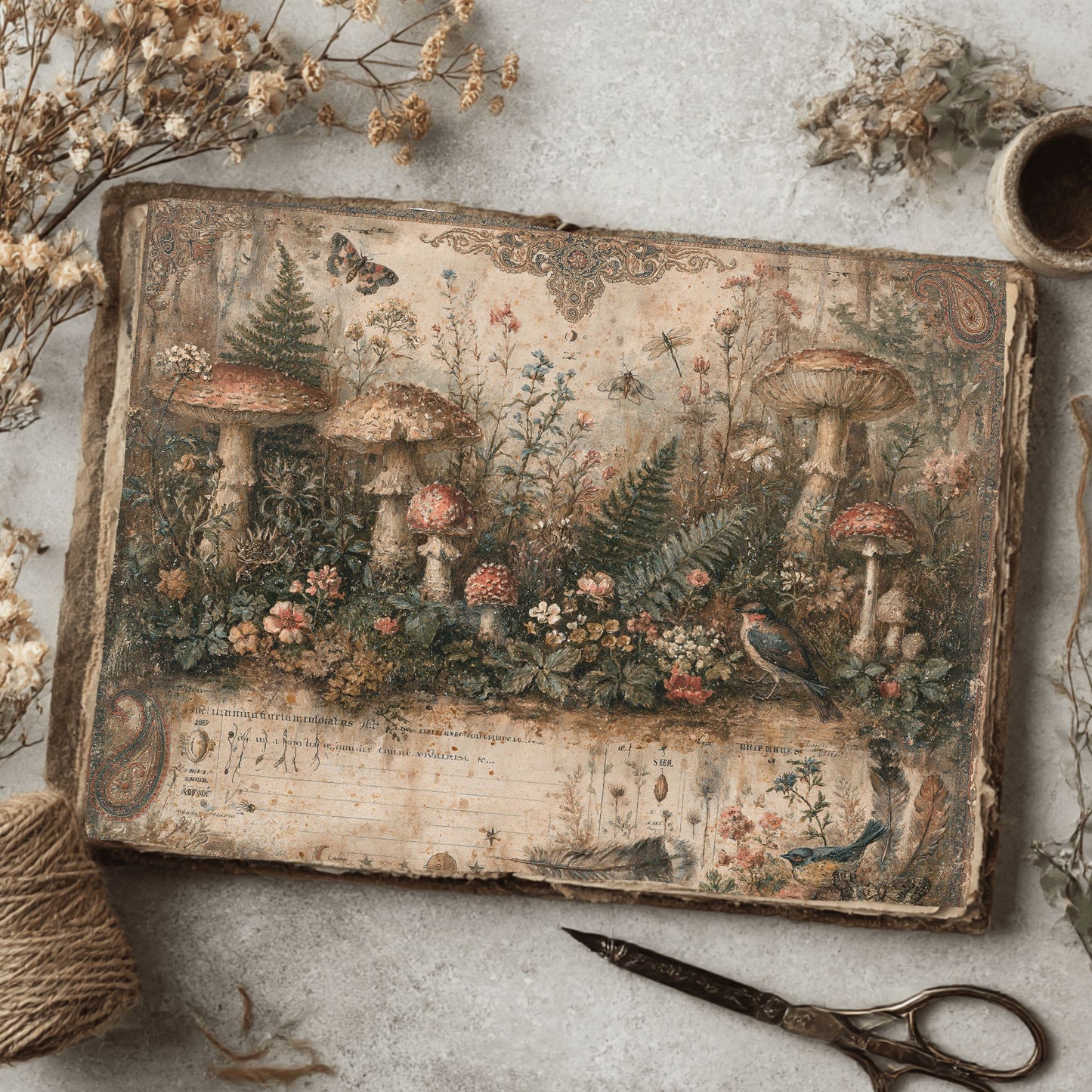Woodland Hippie Ephemera Paper