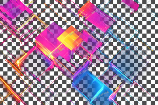 Abstract Geometric Patterns Transparent Overlay Pngs