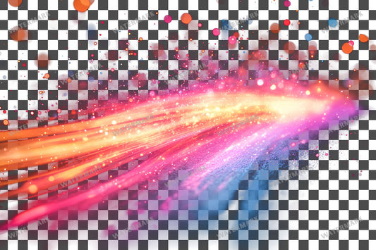 Abstract Pink Light Streaks Dynamic Transparent Overlay Pngs