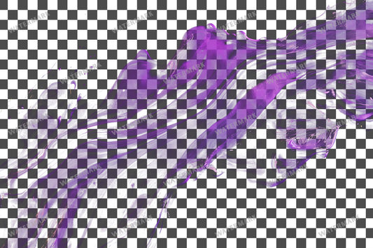Abstract Purple Paint Transparent Overlay Pngs