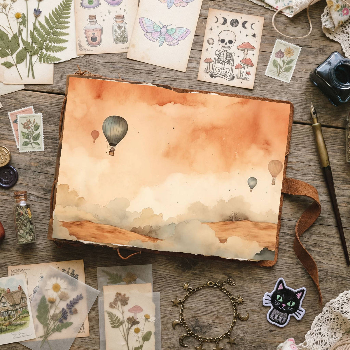 Air Balloons Digital Papers