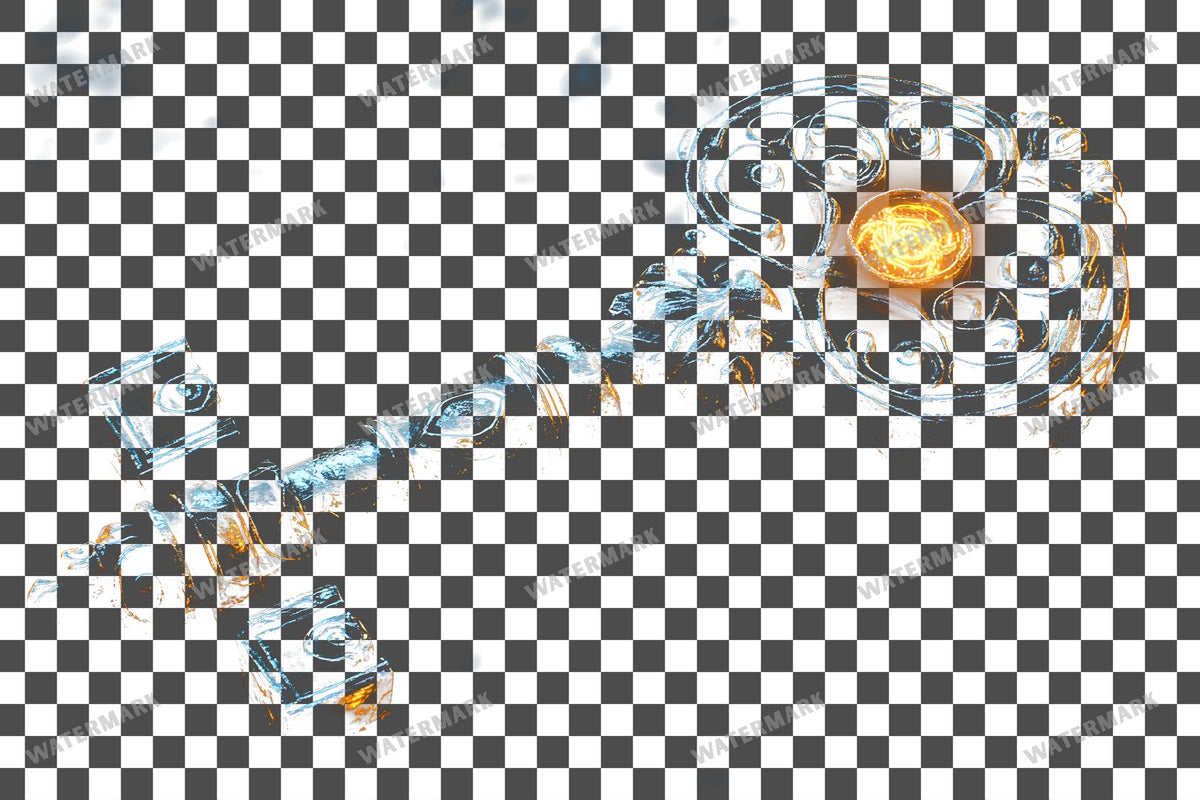 Ancient Gothic Key Transparent Overlay Pngs