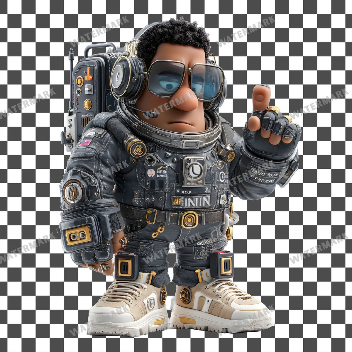 Astronaut Character Clipart Pngs