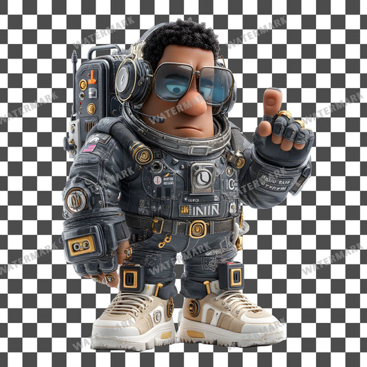 Astronaut Character Clipart Pngs