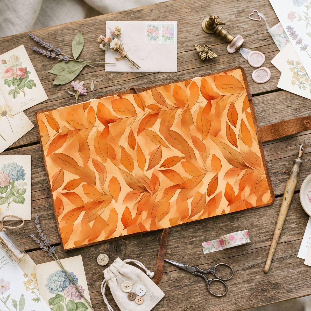 Autumns Leaves Digital Papers