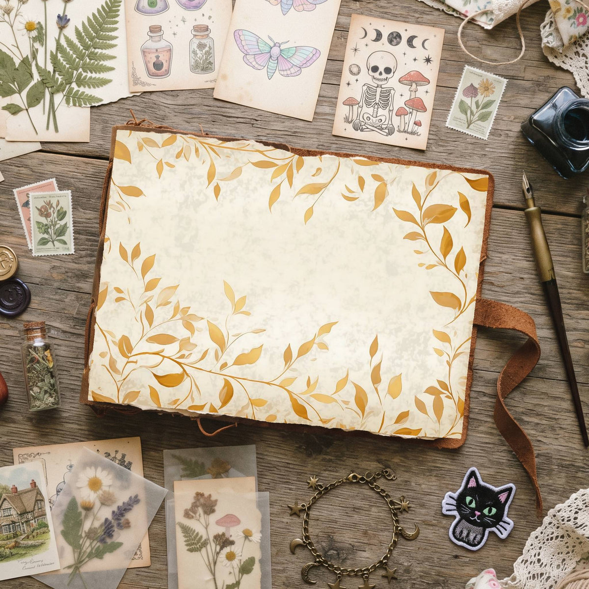 Autumns Leaves Digital Papers