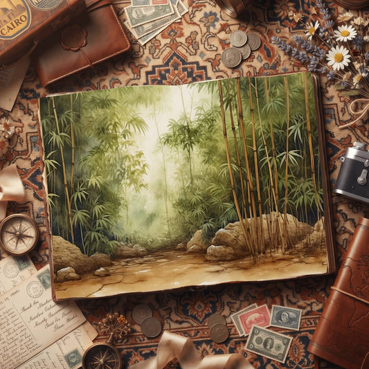 Bamboo Forest Digital Papers