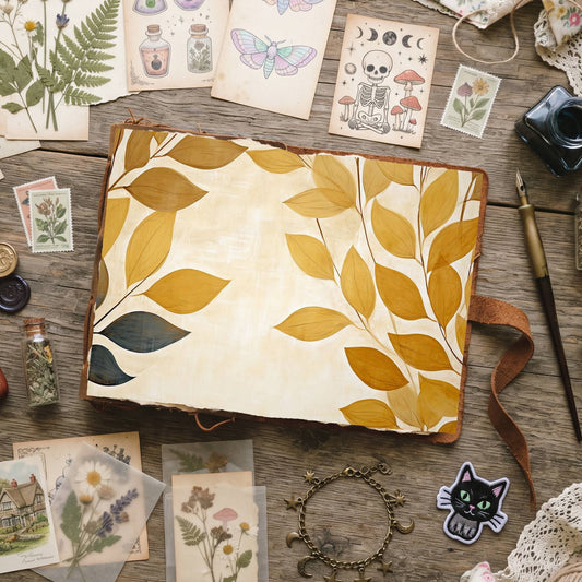 Banyan Leaves Digital Papers
