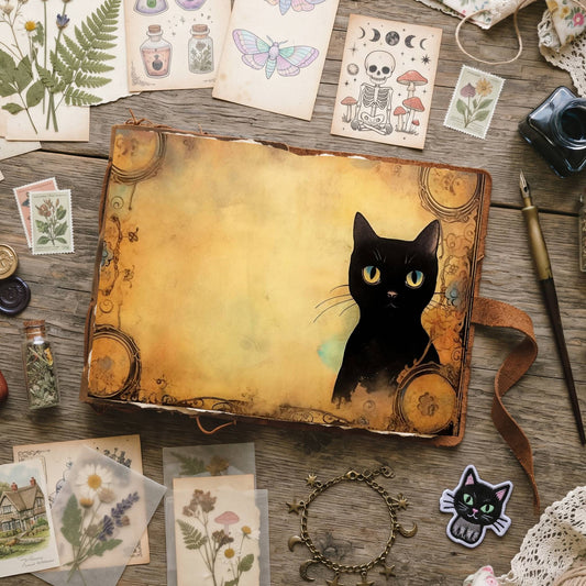 Black Cats Digital Papers