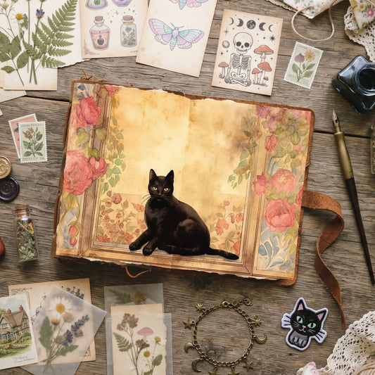 Black Cats Digital Papers