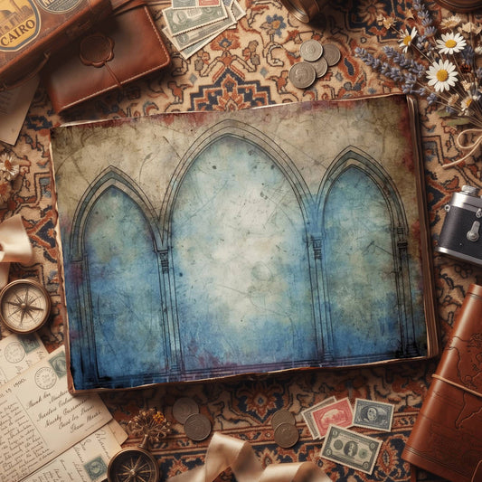 Blue Arches Digital Papers