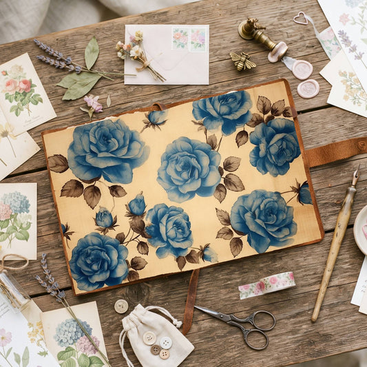 Blue Rose Digital Papers