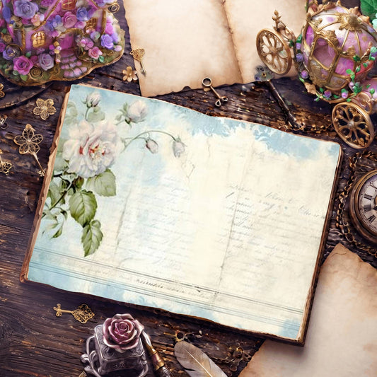 Blue Rose Digital Papers