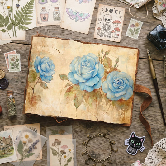 Blue Roses Digital Papers