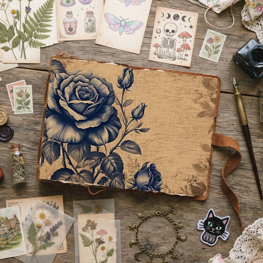 Blue Roses Digital Papers