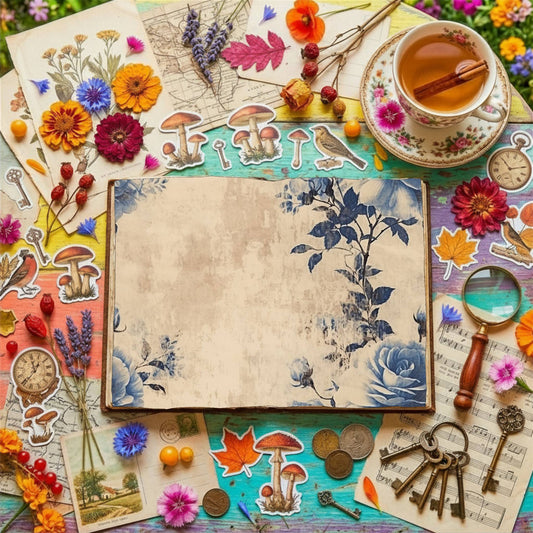 Blue Roses Digital Papers