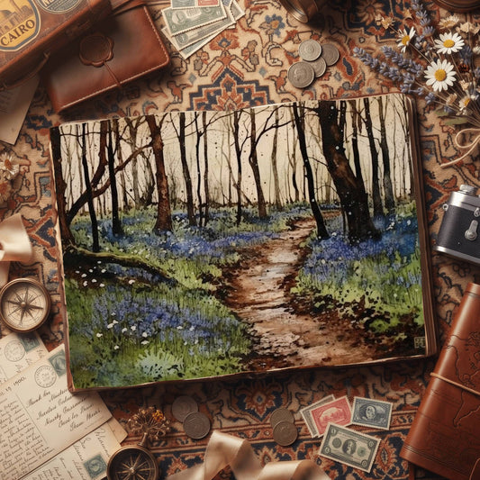 Bluebell Forest Digital Papers