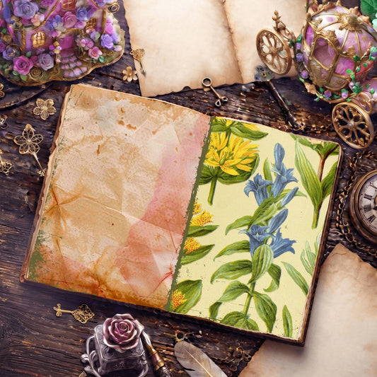 Botanical Illustrations Digital Papers