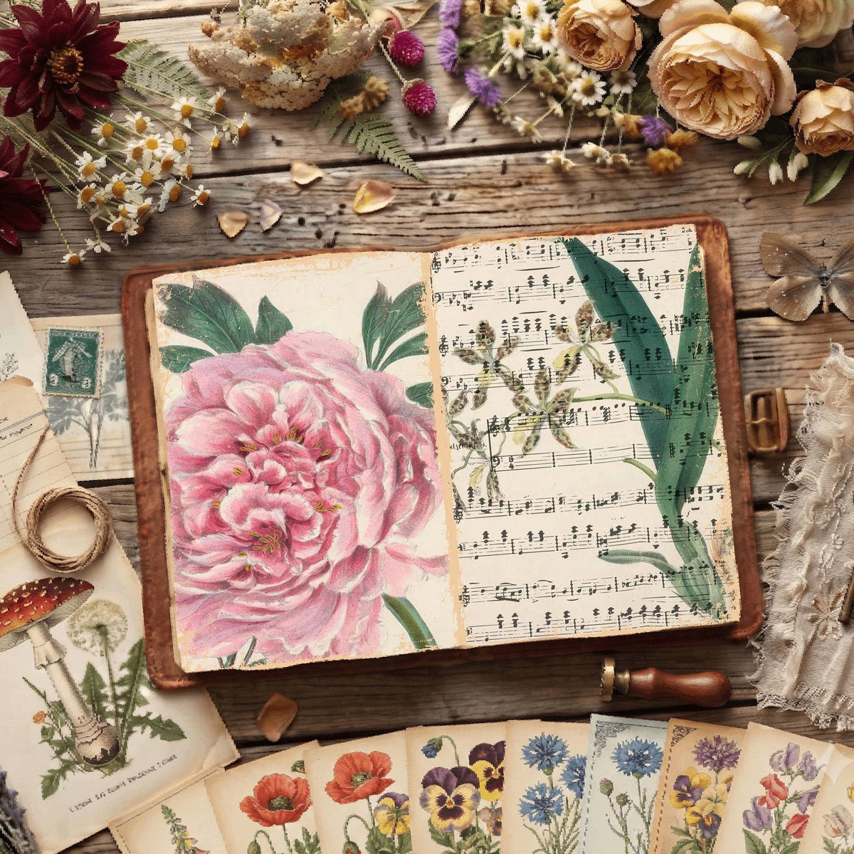 Botanical Illustrations Digital Papers