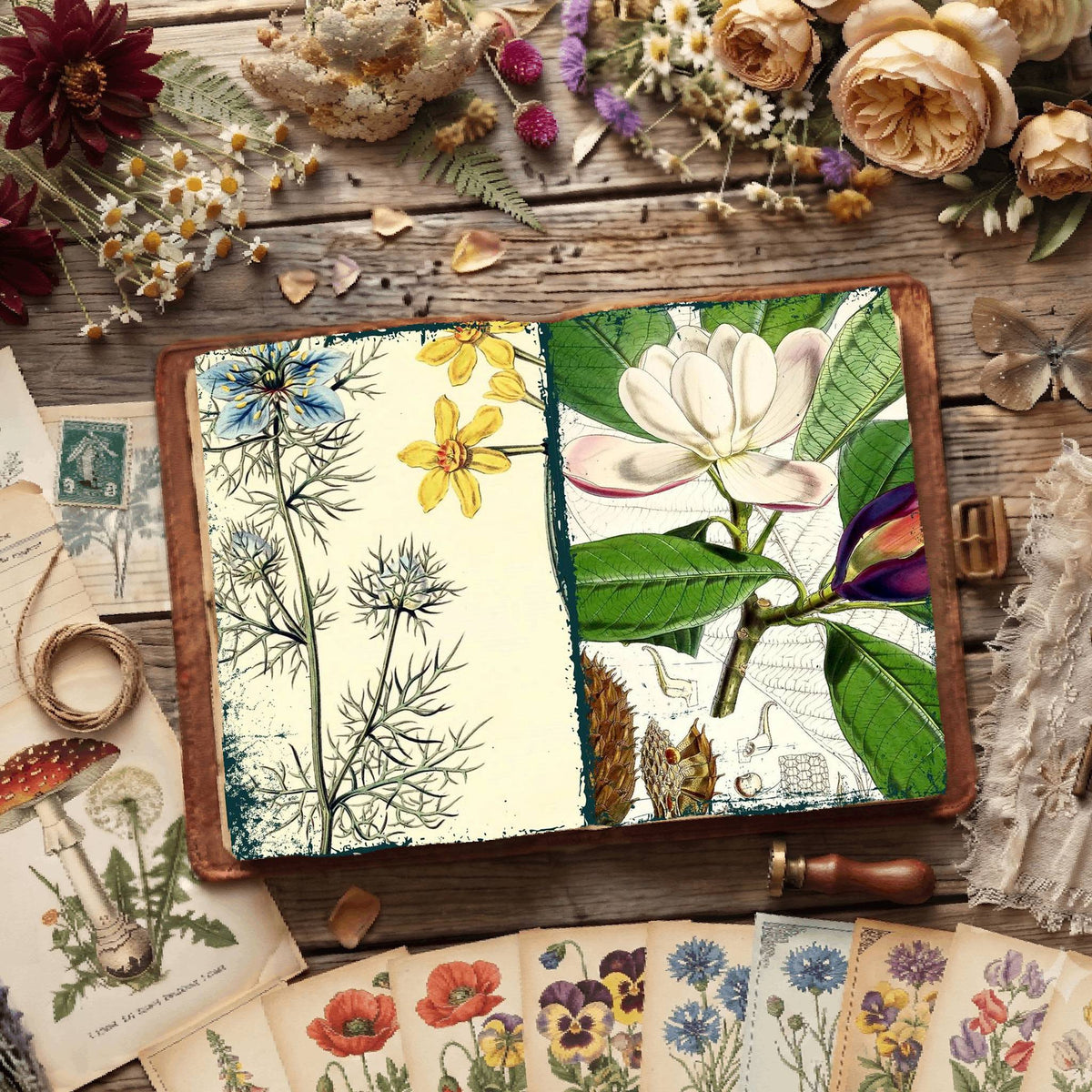 Botanical Illustrations Digital Papers