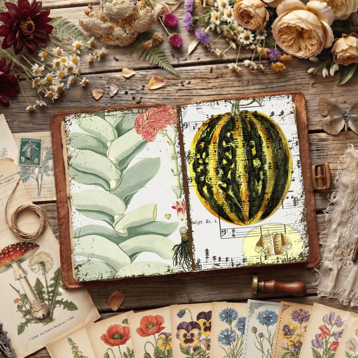 Botanical Illustrations Digital Papers