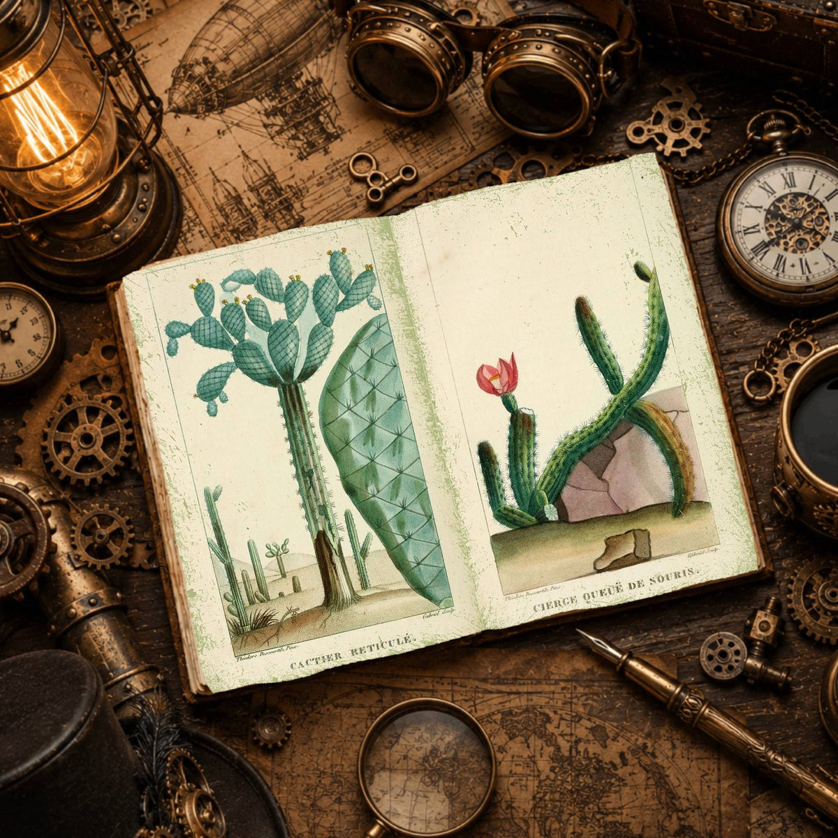 Botanical floral printable junk journal papers, digital download preview