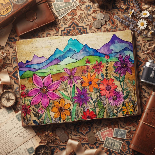 Bright Wildflowes Digital Papers
